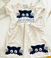 Vestido de gato gatito de verano