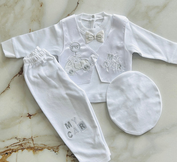 Newborn White Baptism  Set