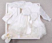 White Lacy Dress 0-3 months