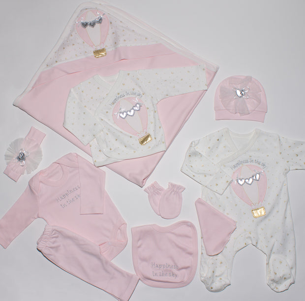 Baby Girls 10 Piece Pink Set
