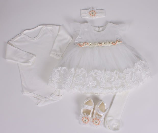 White Dress 0-3 Months