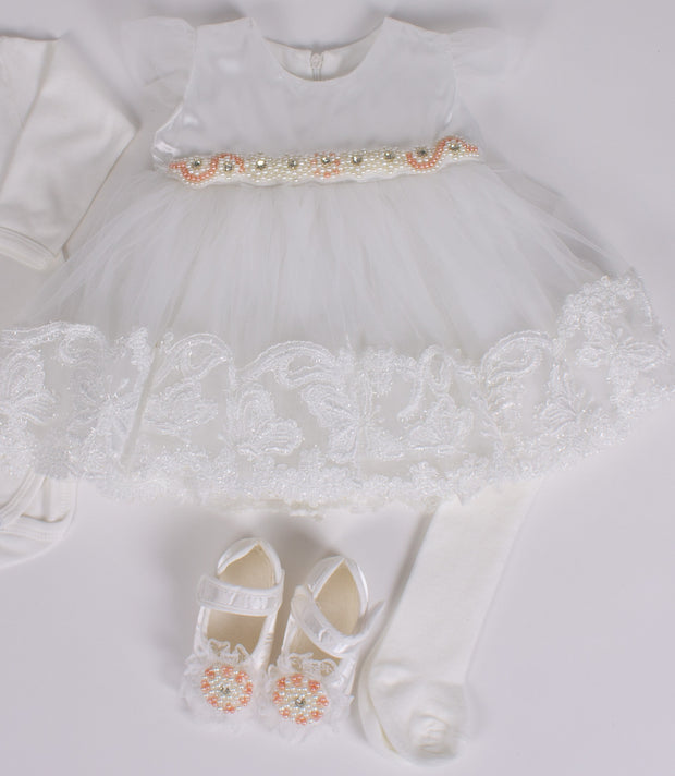 White Dress 0-3 Months