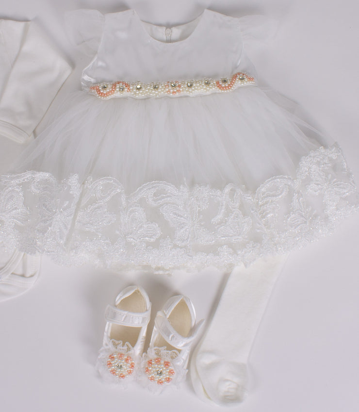 White Dress 0-3 Months