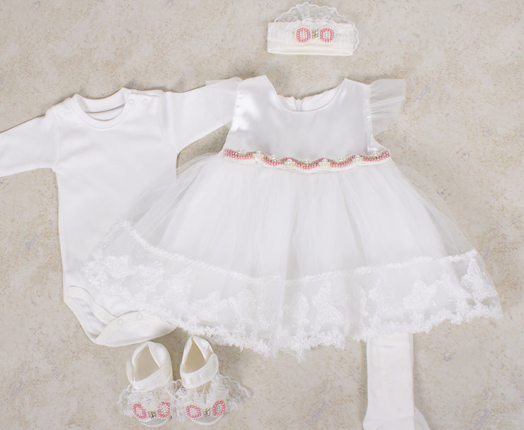 Baby White Dress 0-3 Months
