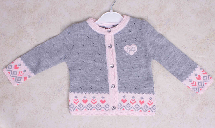 Girls Button-Up Cardigan Sweater