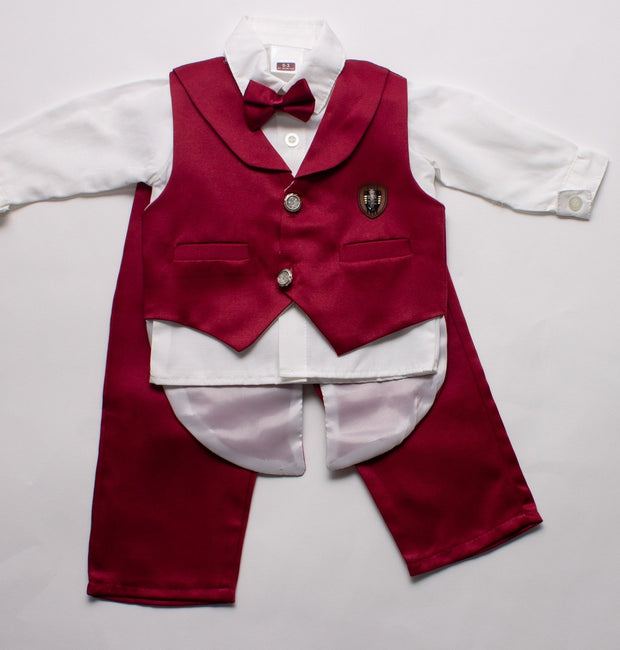 Baby Bow Tie Suit Set - Elma's Clothing