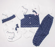 Baby Girls 5 Piece Kitty Cat Set - Elma's Clothing