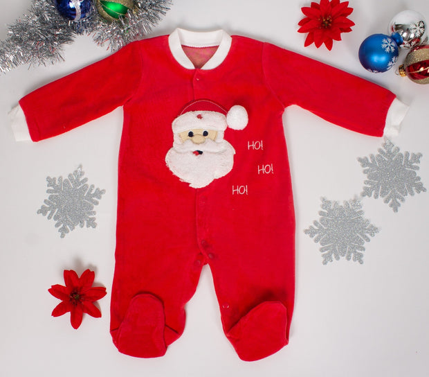 Baby's Santa Footie - Elma's Clothing
