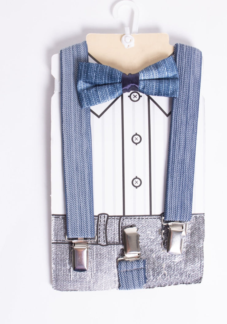 Boys Bow Tie & Suspenders - Elma's Clothing
