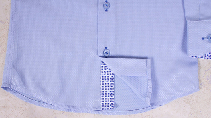 Boys' Button Down Light Blue Dress Shirt - Elma's Clothing
