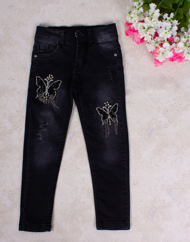 Girls' Black Jeans - Elma's Clothing