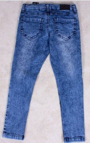Girls' Blue Sequin Jeans - Elma's Clothing