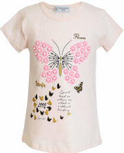 Girls' Butterfly T-shirt - Elma's Clothing