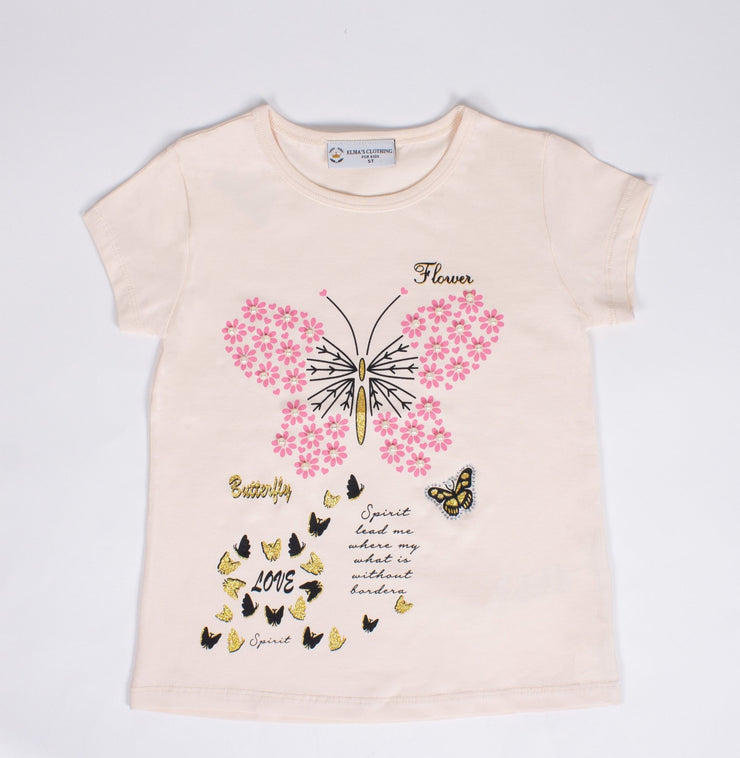 Girls' Butterfly T-shirt – Elma's Clothing