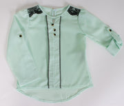Girls' Green Shirt - Elma's Clothing