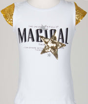 Girls' Magical Star T-Shirt - Elma's Clothing