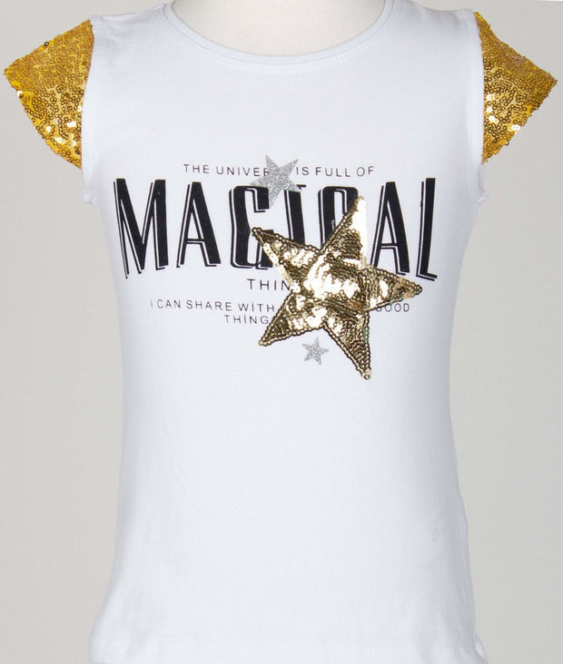 Girls' Magical Star T-Shirt - Elma's Clothing