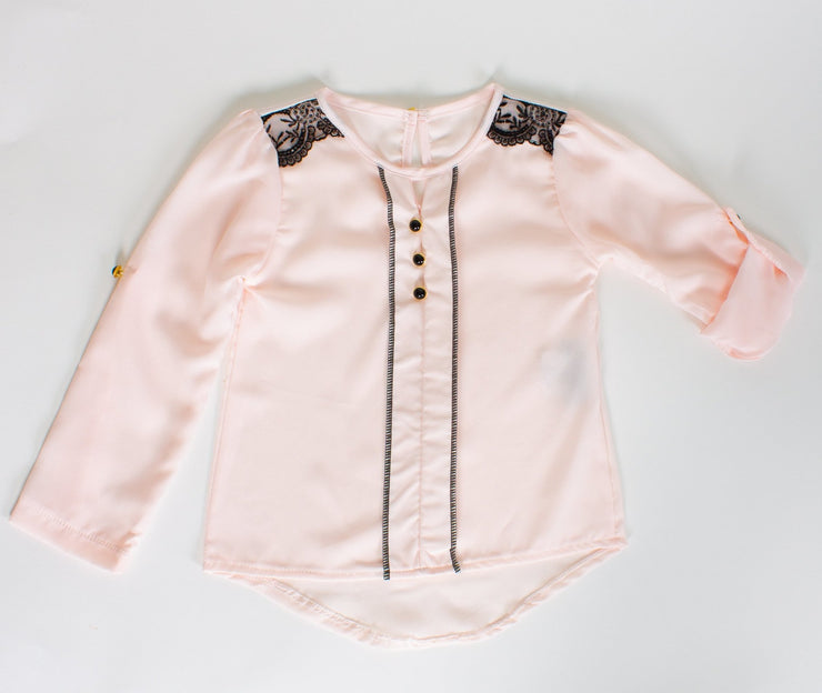 Girls' Pink Shirt - Elma's Clothing