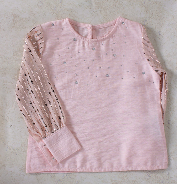 Girls' Pink Top - Elma's Clothing