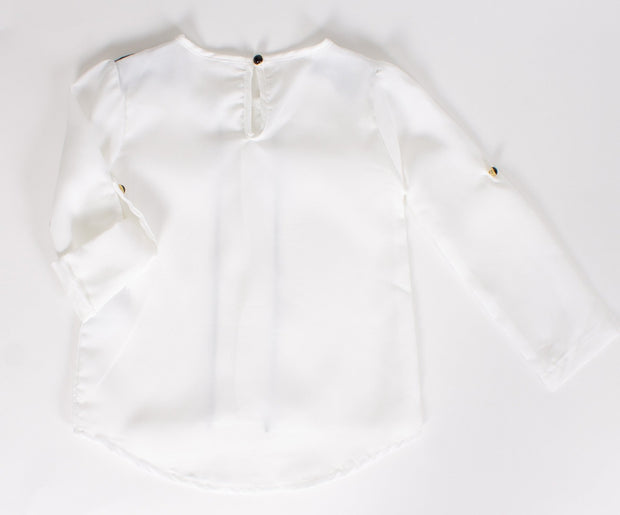 Girls' Shirt White - Elma's Clothing