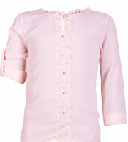Girls Top with Crystals and Pearls - Elma's Clothing