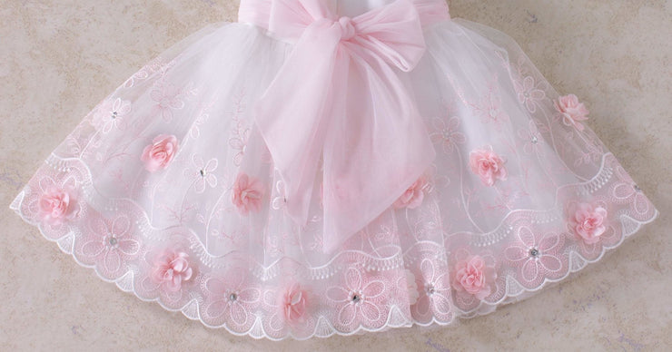 Pink Color Monica Dress - Elma's Clothing