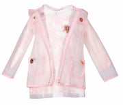 Pink Dress with Raincoat - Elma's Clothing
