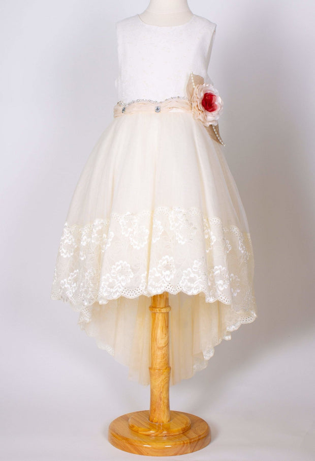 Seline Beige Color Dress - Elma's Clothing