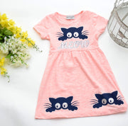 Summer Kitty Cat Dress - Elma's Clothing