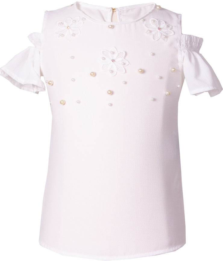 Top with Pearls - Elma's Clothing