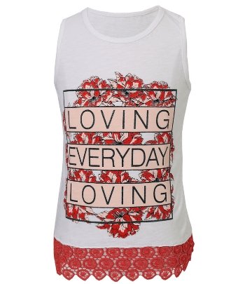 White Loving Everyday T-shirt - Elma's Clothing